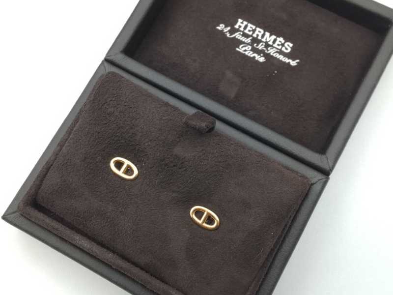 エルメス買取 シェーヌダンクルピアス 750PG